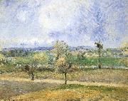 Camille Pissarro Rain scenery oil painting on canvas